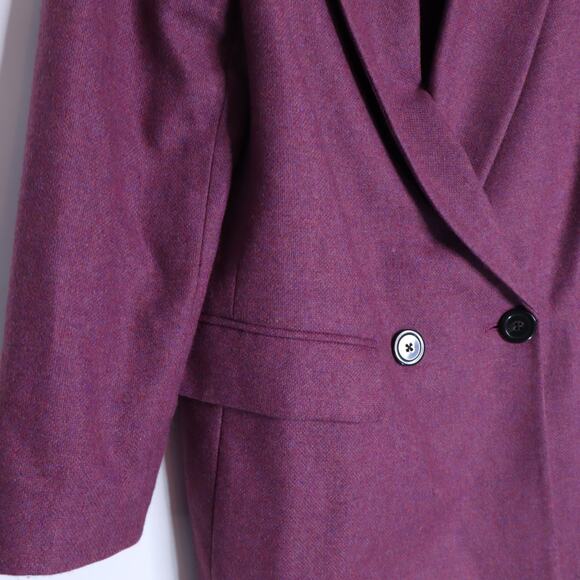 VERONICA BEARD Sevyn Dickey Jacket Orchid Wool Double Breasted Women's 10 - Picture 7 of 12